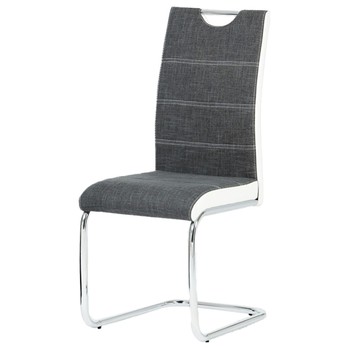 Jídelní židle AZURA bílo-šedá 1