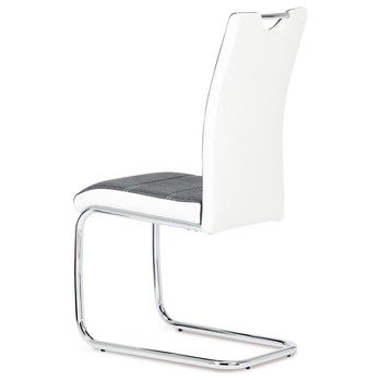 Jídelní židle AZURA bílo-šedá 2