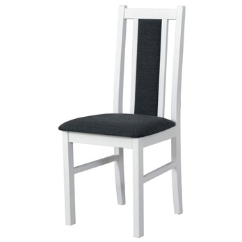 Jídelní židle BOLS 14 bílá/tmavě šedá 1