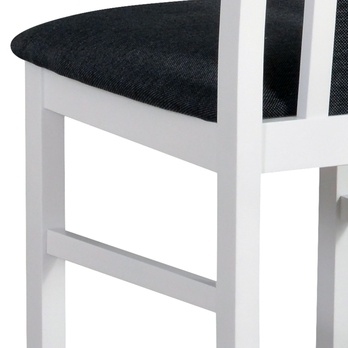 Jedálenská stolička BOLS 14 biela/sivočierna 4