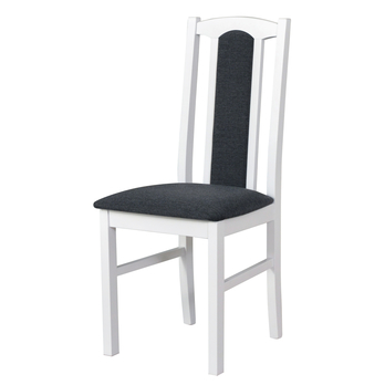 Jídelní židle BOLS 7 bílá/tmavě šedá 1