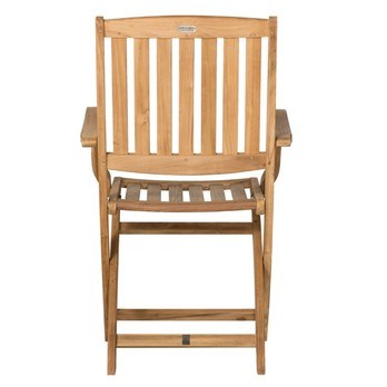 Skládací židle s područkami CAMBRIDGE 2 teakové dřevo 4