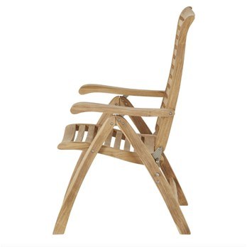 Polohovací židle  CAMBRIDGE PREMIUM teakové dřevo 5