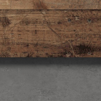 Postel CLIF staré dřevo/beton, 180x200 cm 4