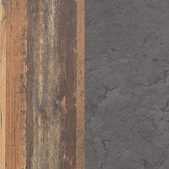 Komoda CLIF staré dřevo/beton 5