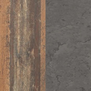 Předsíňová skříň CLIF staré dřevo/beton 3