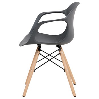 Jídelní židle  DAGMAR šedá/buk 3