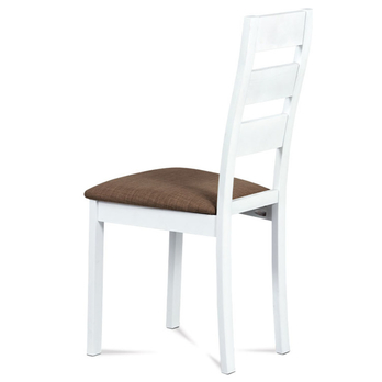 Jedálenská stolička DIANA biela/hnedá 2