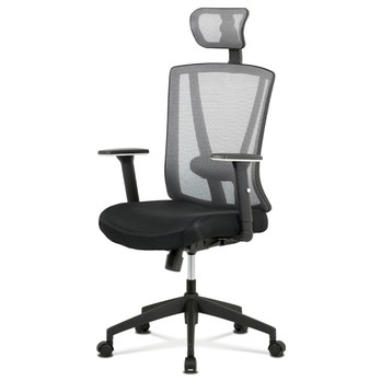 Kancelářská židle EDWARD černá/šedá 1