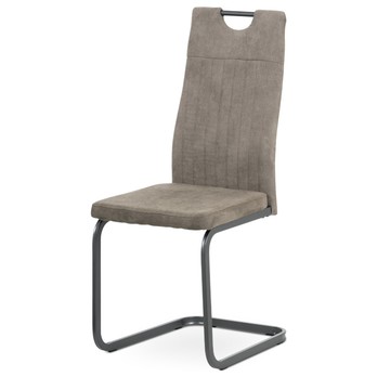 Jedálenská stolička EVELYN hnedá/sivá 1