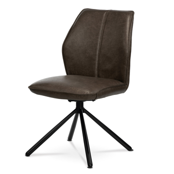 Jedálenská stolička FABIANA hnedá/čierna 1