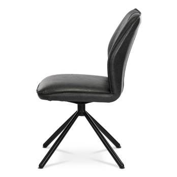 Jedálenská stolička FABIANA sivá/čierna 3
