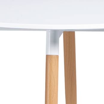 Jedálenský stôl GAVIN biela/buk 3