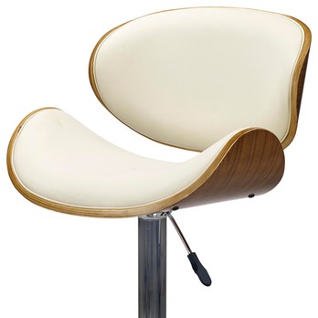 Barová židle GLADIS ořech/krémová 2