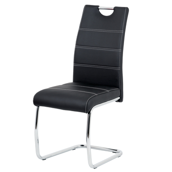 Jídelní židle GROTO černá/stříbrná 1