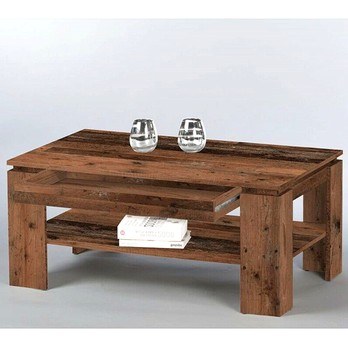 Konferenční stolek HARRISON tmavé dřevo s patinou 2
