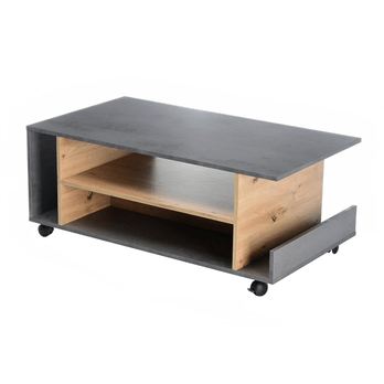 Konferenční stolek  HARVEY dub artisan/tmavý beton 1
