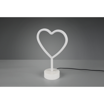 Stolní LED lampa HEART bílá 3