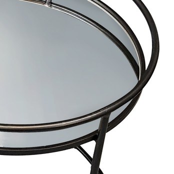 Přístavné stolky HUNTER černá/zrcadlo, 2 ks 3