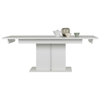 Jídelní stůl IVONA bílá, rozkládací 160-200 cm 5