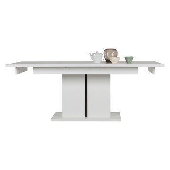 Jídelní stůl IVONA bílá, rozkládací 160-200 cm 3