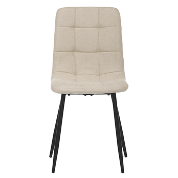 Jídelní židle KARA krémová/černá 2