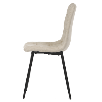 Jídelní židle KARA krémová/černá 3