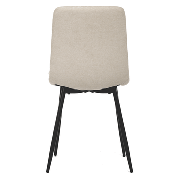 Jídelní židle KARA krémová/černá 4
