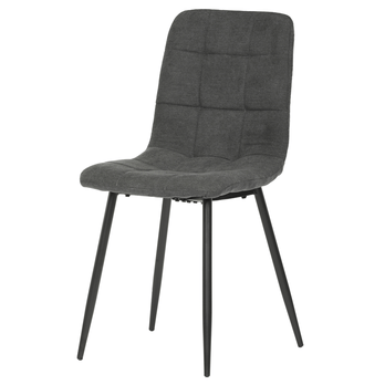 Jedálenská stolička KARA sivá/čierna 1