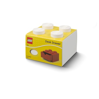 Stolní box se zásuvkou LEGO bílá, 16x16x12 cm 1