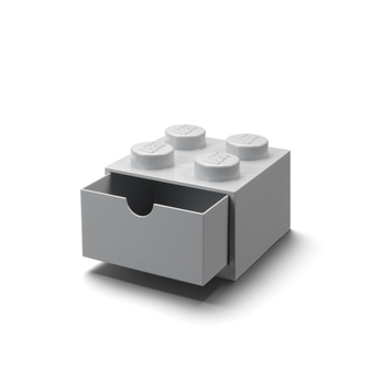 Stolní box se zásuvkou LEGO šedá, 16x16x12 cm 4