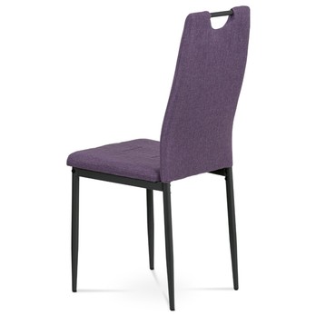Jídelní židle LEILA fialová/antracitová 4