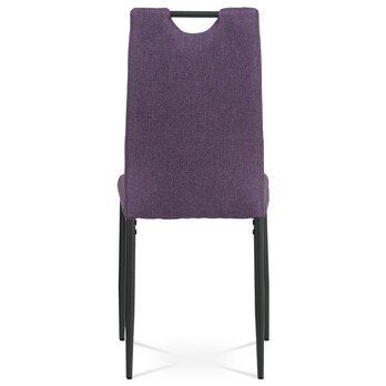 Jedálenská stolička LEILA fialová/antracit 5