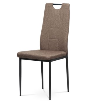 Jedálenská stolička LEILA hnedá/kov antracit 1