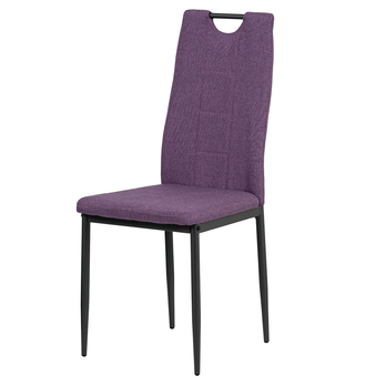 Jedálenská stolička LEILA fialová/antracit 1