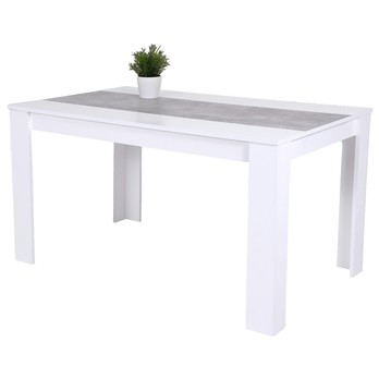 Jídelní stůl LILO bílá/beton 1