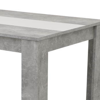 Jídelní stůl MAREIKE T beton/bílá 4