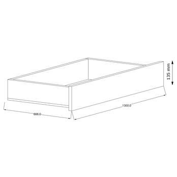 Úložný prostor pod postel MERANO bílá 3