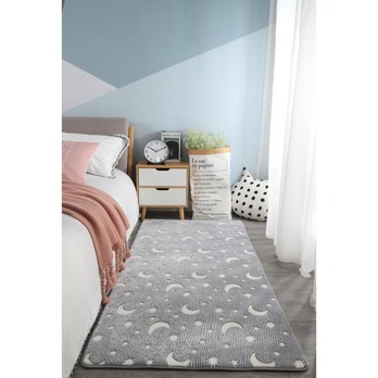 Dětský koberec MĚSÍC světle šedá, 80x150 cm 2