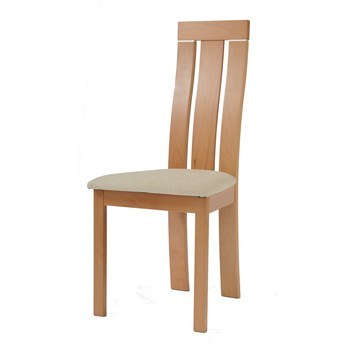 Jedálenská stolička MILENA buk/krémová 1