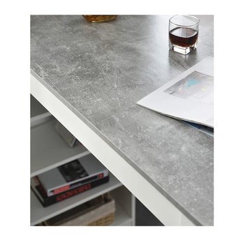 Barový stůl MOJITO beton/bílá 4