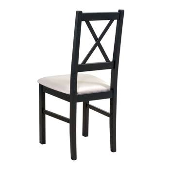 Jídelní židle NILA 10 černá/béžová 2