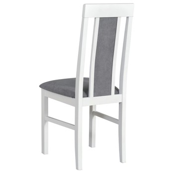 Jídelní židle NILA 2 bílá/světle šedá 2
