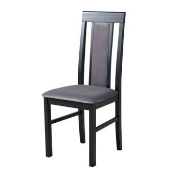 Jídelní židle NILA 2 černá/šedá 1
