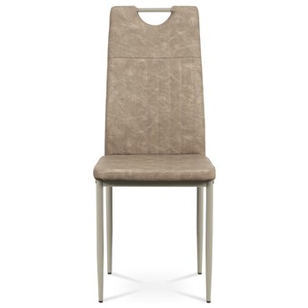 Jedálenská stolička OLINA hnedá/béžová 2