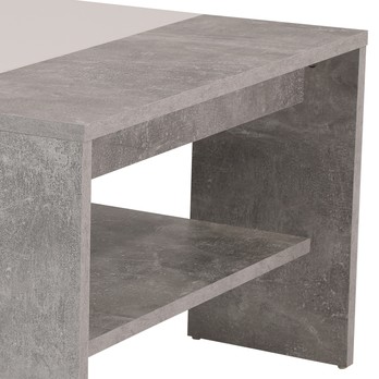 Konferenční stolek OLIVER beton/bílá 3