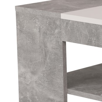 Konferenční stolek OLIVER beton/bílá 4