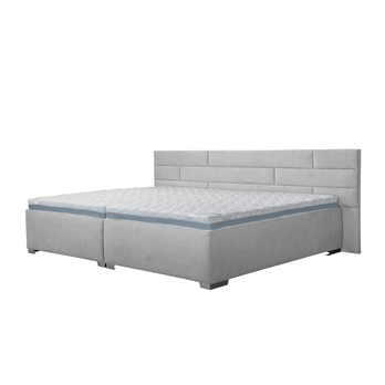 Nadrozměrná postel ONE4ALL světle šedá, 280x220 cm 1