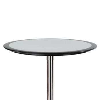 Barový stolek ONTARIO černo-stříbrná 3
