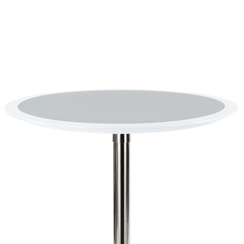 Barový stolek ONTARIO bílo-stříbrná 3